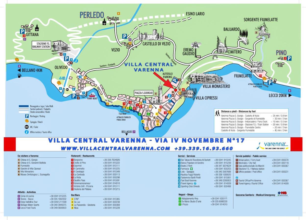 Villa Central Varenna Eksteriør bilde